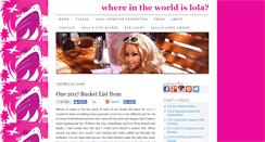 Desktop Screenshot of lolastravels.com